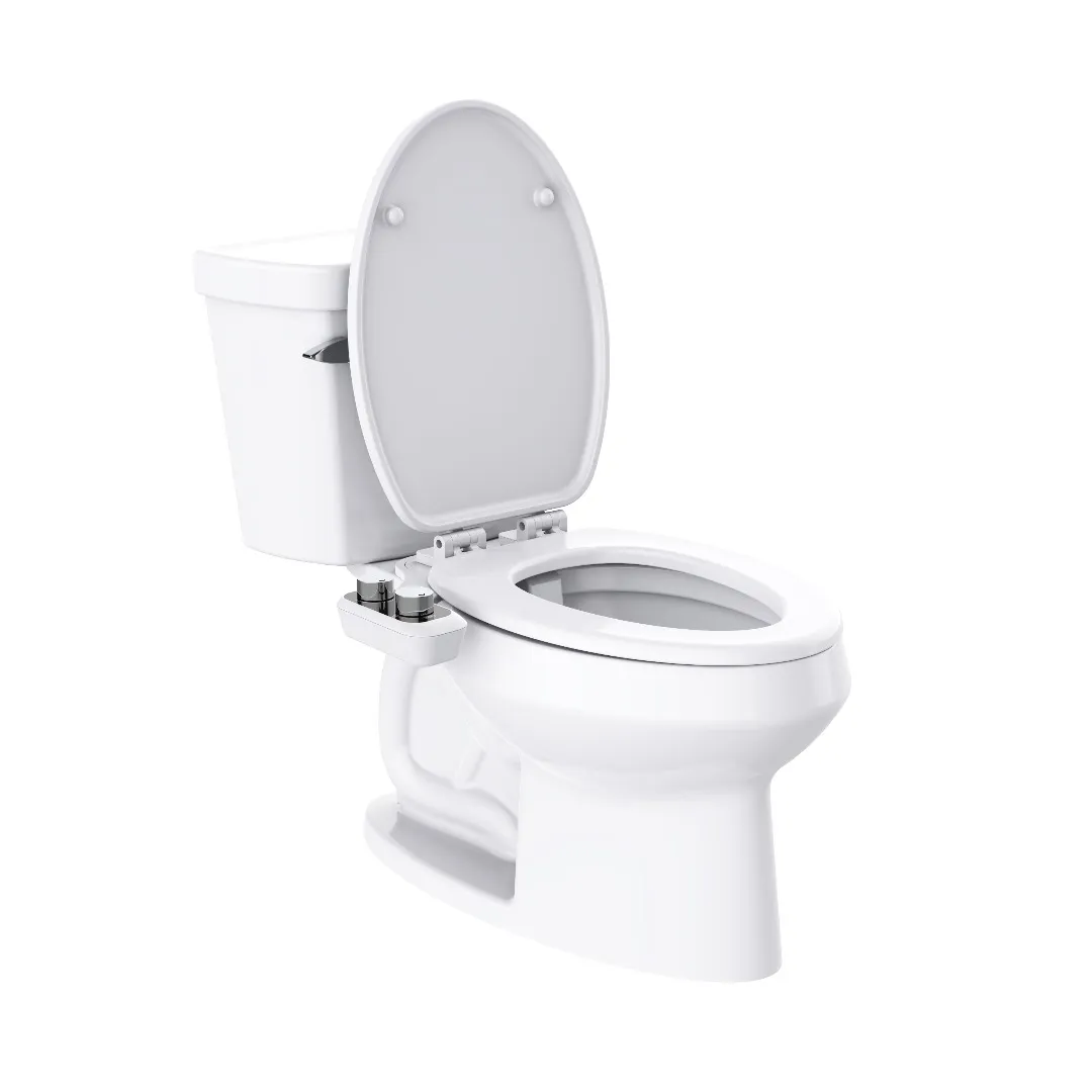 Eco-Bidet Simple instalado en un inodoro estándar